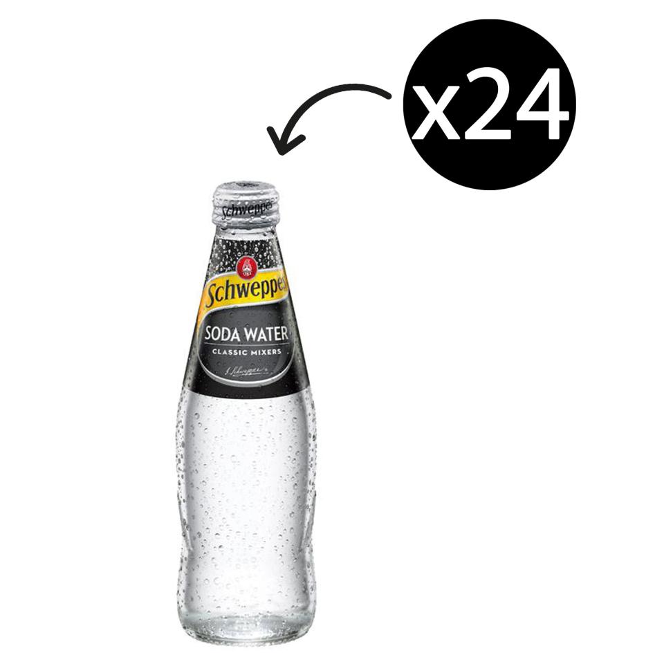Schweppes Soda Water Bottle 300ml Carton 24