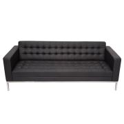Rapid Line Venus 3 Seater Lounge 750h x 2010w x 730d mm Black