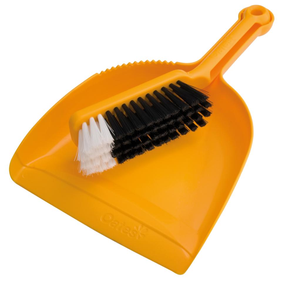 Oates B-10207-Y Dustpan And Banister Set Yellow Image