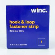 Winc Hook And Loop Fastener Strip 20mmx1.8m White