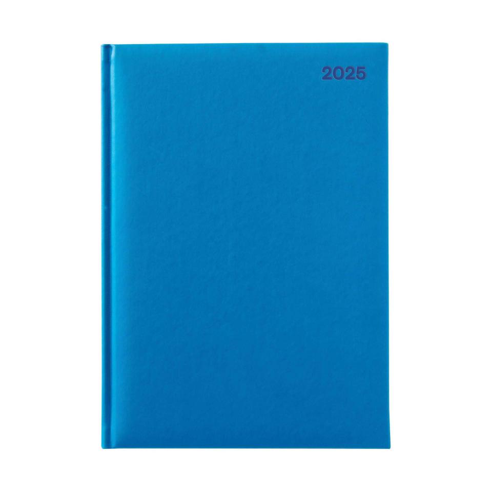 Winc 2025 Soft Touch Hard Cover Diary A5 Day to Page Blue Winc