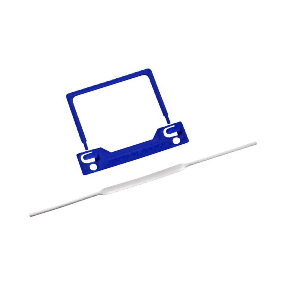 Codafile 238003 Fastener 3 Piece Codatube Non Adhesive for files with internal gusset Blue Box 500