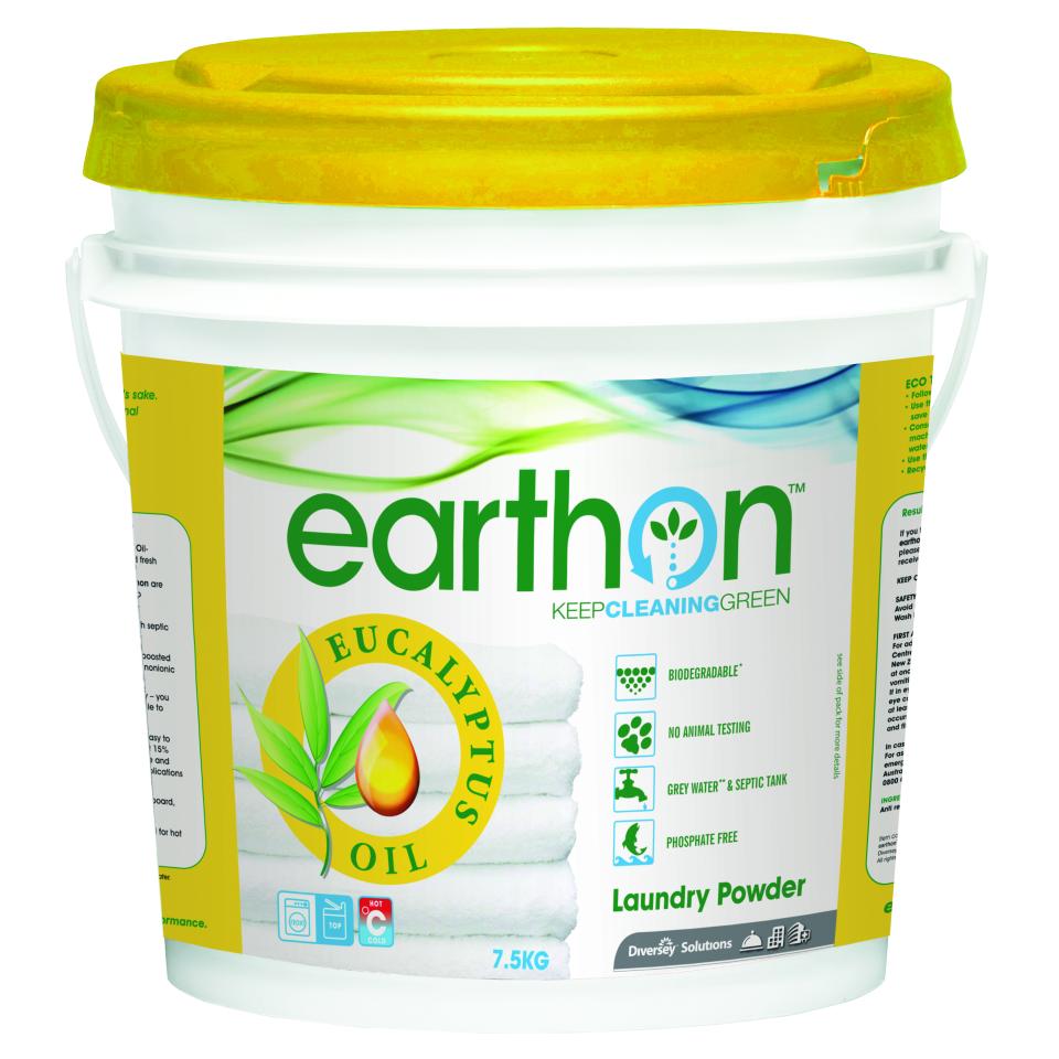 Earthon Eucalyptus Oil Laundry Powder Bucket 7.5kg