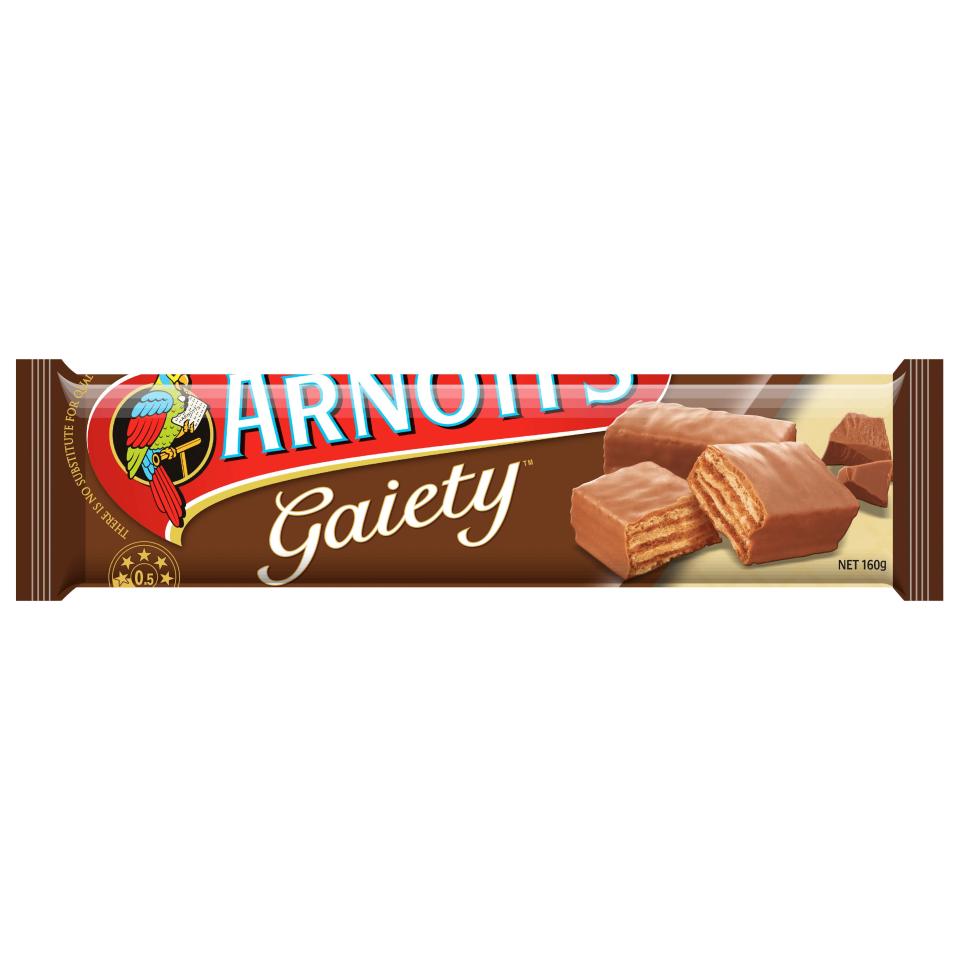 Arnotts Chocolate Gaiety 160g Biscuits Winc