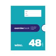 Winc Exercise Book 224x175mm 8mm Ruled 56gsm Stapled 48 Pages
