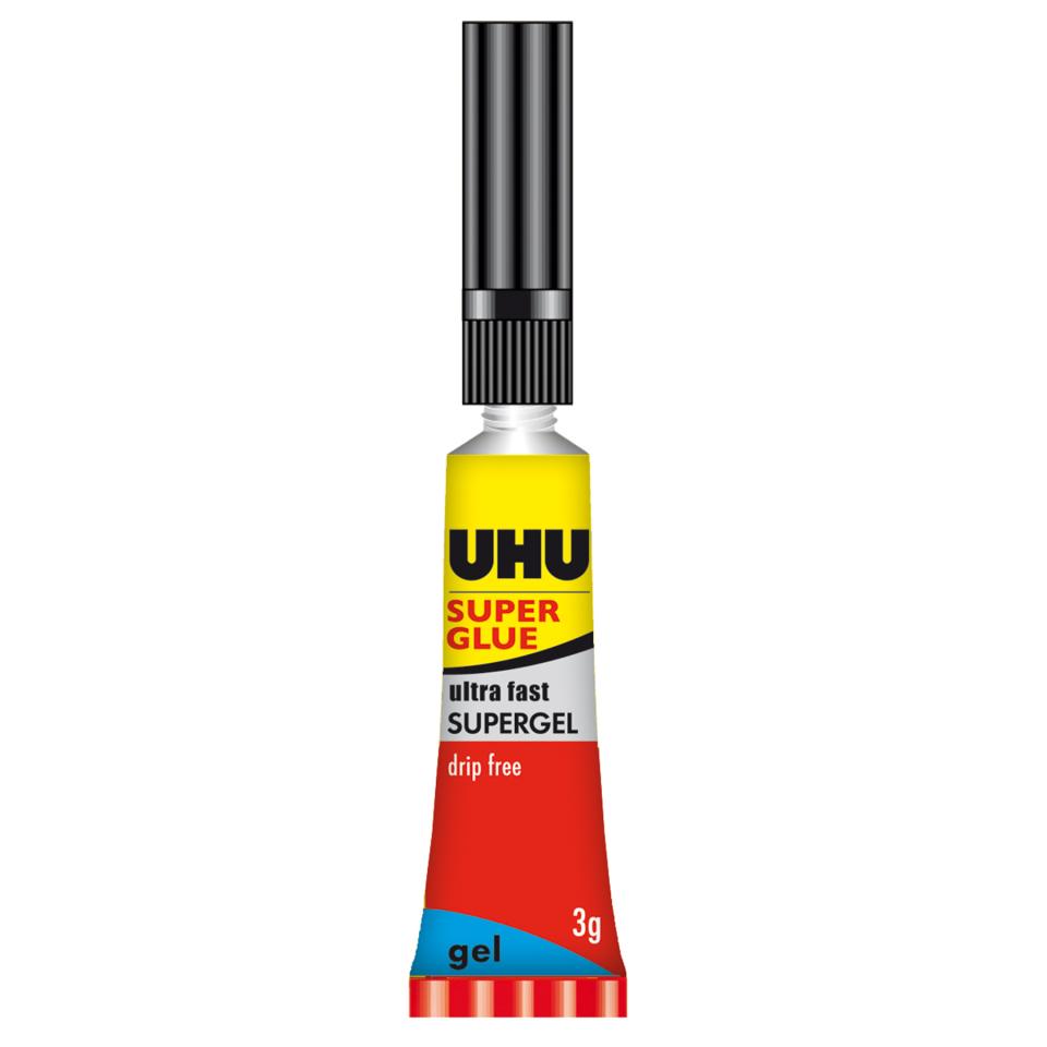 UHU 40796 Super Glue Adhesive Gel 3ml Winc