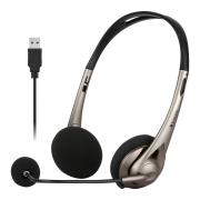 Verbatim Multimedia Headset With Boom Mic & USB Grey