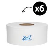 Scott Compact Jumbo Toilet Tissue Roll 600m White Carton 6