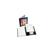 Marbig A4 Professional Series Refillable Display Book With Frame 20 Pockets Black