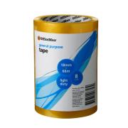 Officemax General Purpose Tape 18mmx66m Pack Of 8