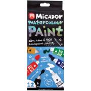 Micador Watercolour Paint 12ml Assorted Colours Pack Of 12