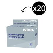 Winc Plain Magnetic Cleaning Cards Pack 20