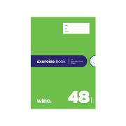 Winc Exercise Book A4 9mm Thirds Red Margin 56gsm 48 Pages