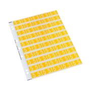 Codafile 352505 Records Management RM 25mm Numeric Label '5' Yellow Pack 250 labels