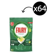 Fairy Original All In One Lemon Packet 64 Tablets