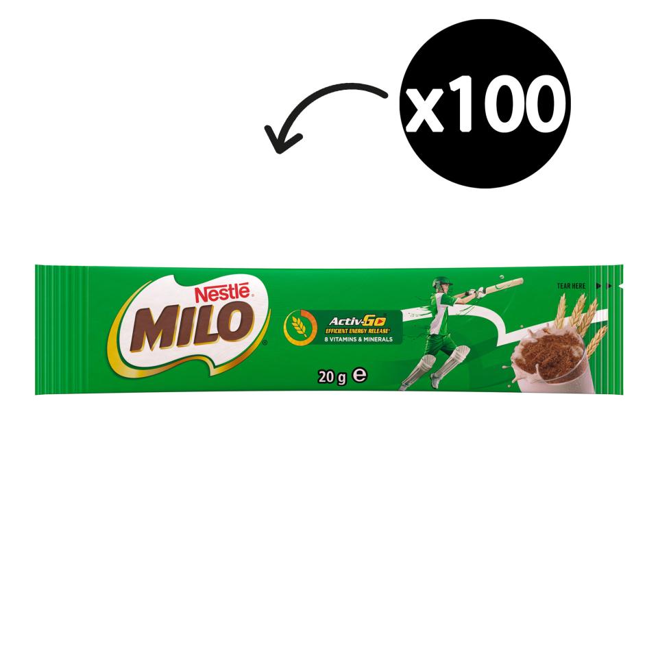 Nestle Milo Chocolate Malt Stickpacks 20g Carton 100