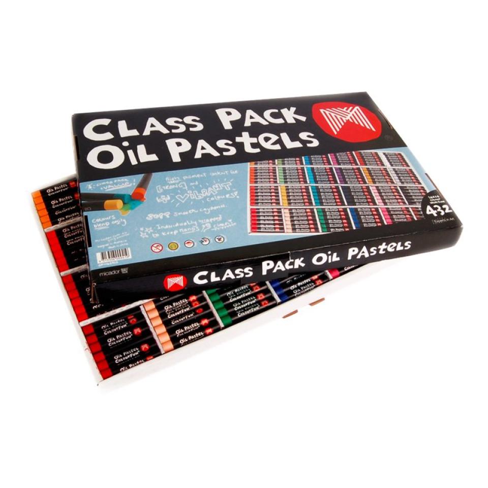 Micador Large Oil Pastels Class Pack Set 432 Winc