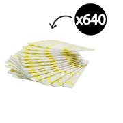 Rubbermaid Commercial Hygen Disposable Microfibre Cloth Yellow Pack 640