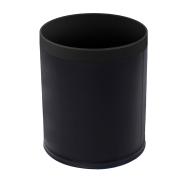 Compass Leatherette Bin With Liner 10L Black