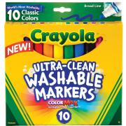 Crayola Retractable Click Markers Assorted Colours Pack 10