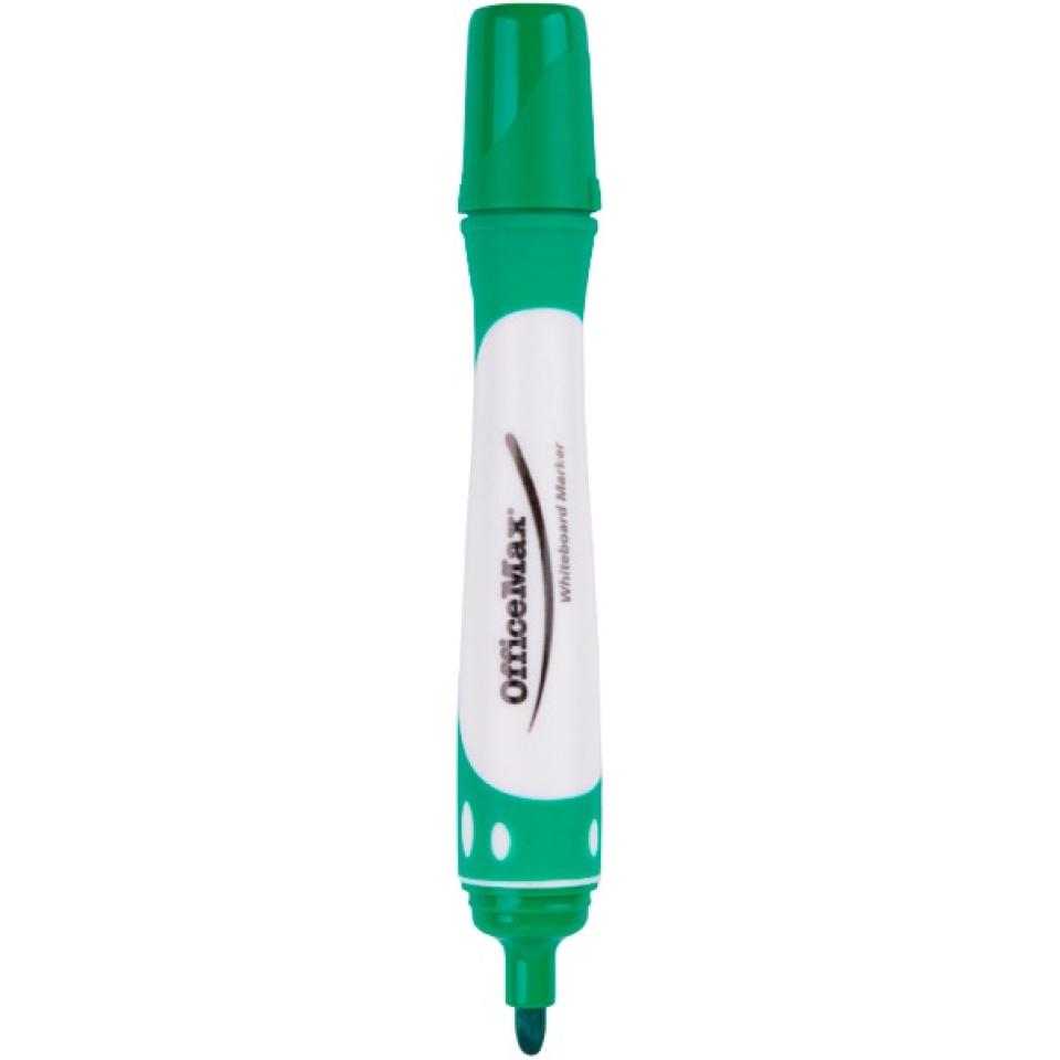 Officemax Green Drysafe Whiteboard Marker 2.0mm Bullet Tip Pack Of 6