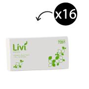Livi Basics 7201 Ultraslim Hand Towel 1 Ply 150 Sheets Carton 16