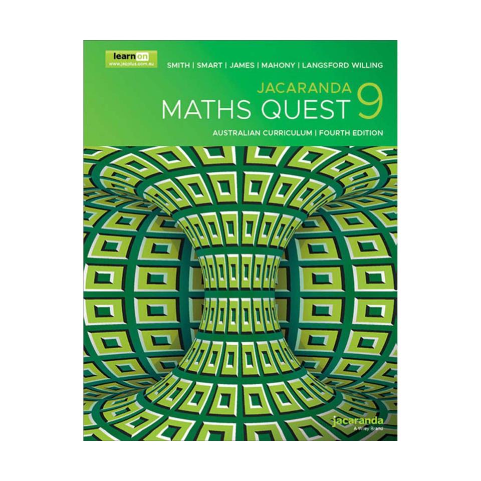 Jacaranda Maths Quest 9 Australian Curriculum LearnON & Print Barnes 4th Edn