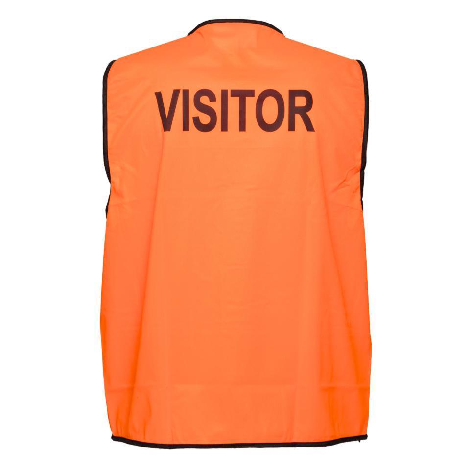 Prime Mover MV120 Printed Visitor Day Vest Orange