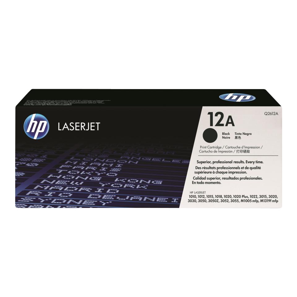 HP LaserJet 12A Black Toner Cartridge - 2-Pack - Q2612AD