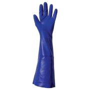 Bastion Almada Nitrile Gloves Blue Rough Grip 500mm Large Size 9 Pair