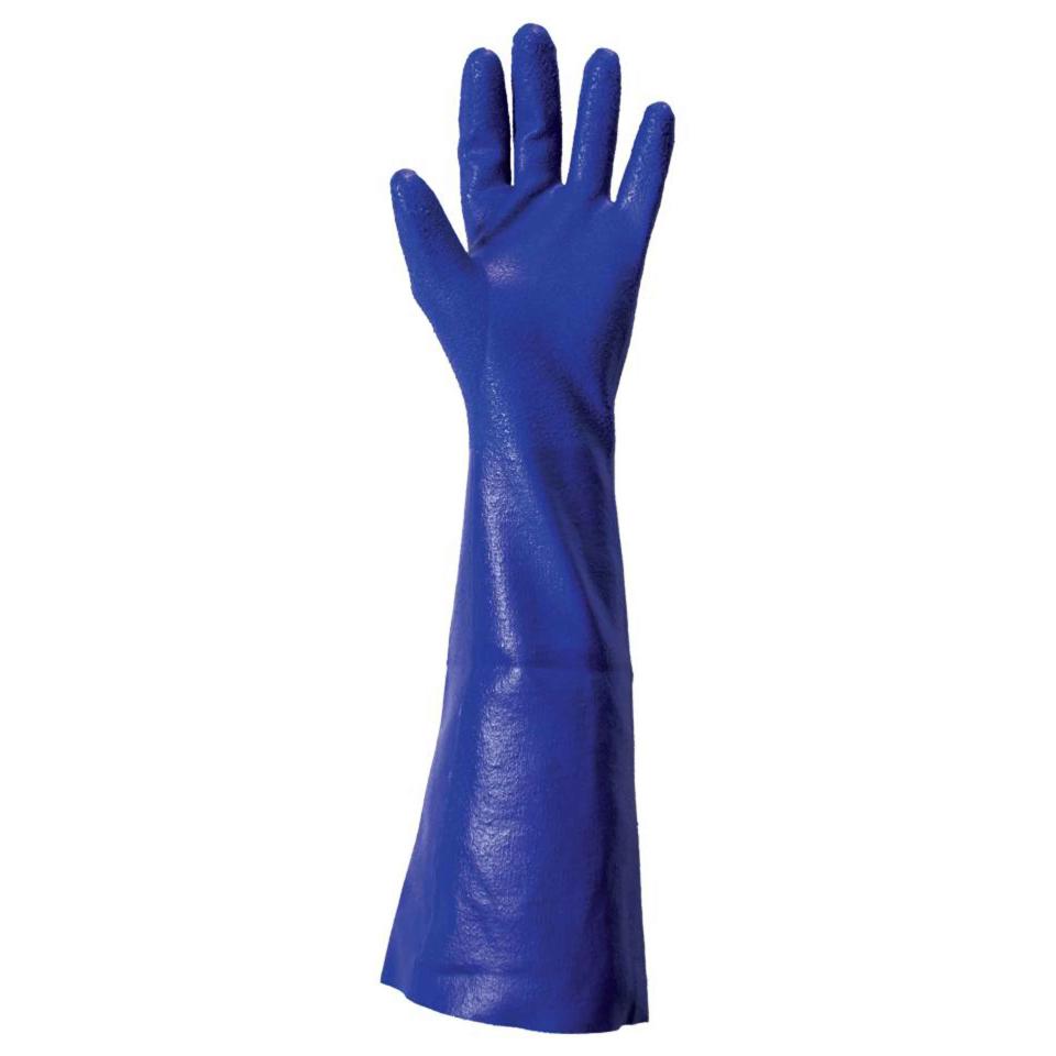 Bastion Almada Nitrile Gloves Blue Rough Grip 500mm Pair