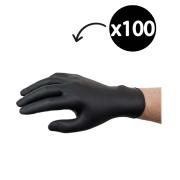 Ansell Microflex 93-852 Black Nitrile Disposable Gloves Box 100
