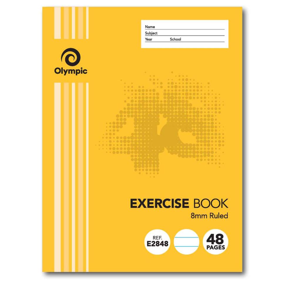 Olympic E2848 Exercise Book 225 x 175mm 8mm 48 Pages