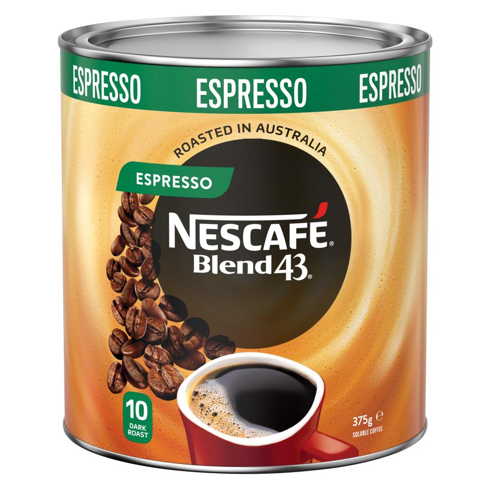 Nescafe Blend 43 Espresso Instant Coffee 375g Tin