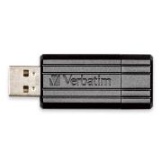 Verbatim Store 'n' Go Pinstripe 128 GB USB 2.0 Flash Drive - Black