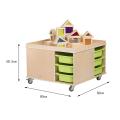 Thumbnail image of Jooyes Activity Play Table With 12 Storage Bins
