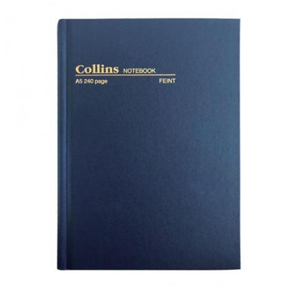 Collins 05600 Notebook A5 240 Page Feint