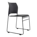 Thumbnail image of Buro Maxim Sled Base Visitor Chair Black with Black Powdercoat Frame