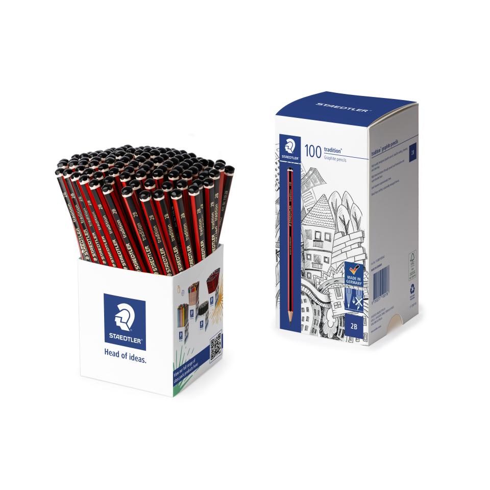 Staedtler Tradition Graphite Pencil 2B Cup 100 Image
