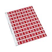 Codafile 352551 Records Management RM 25mm Alpha Label 'B' Red Pack 250 labels