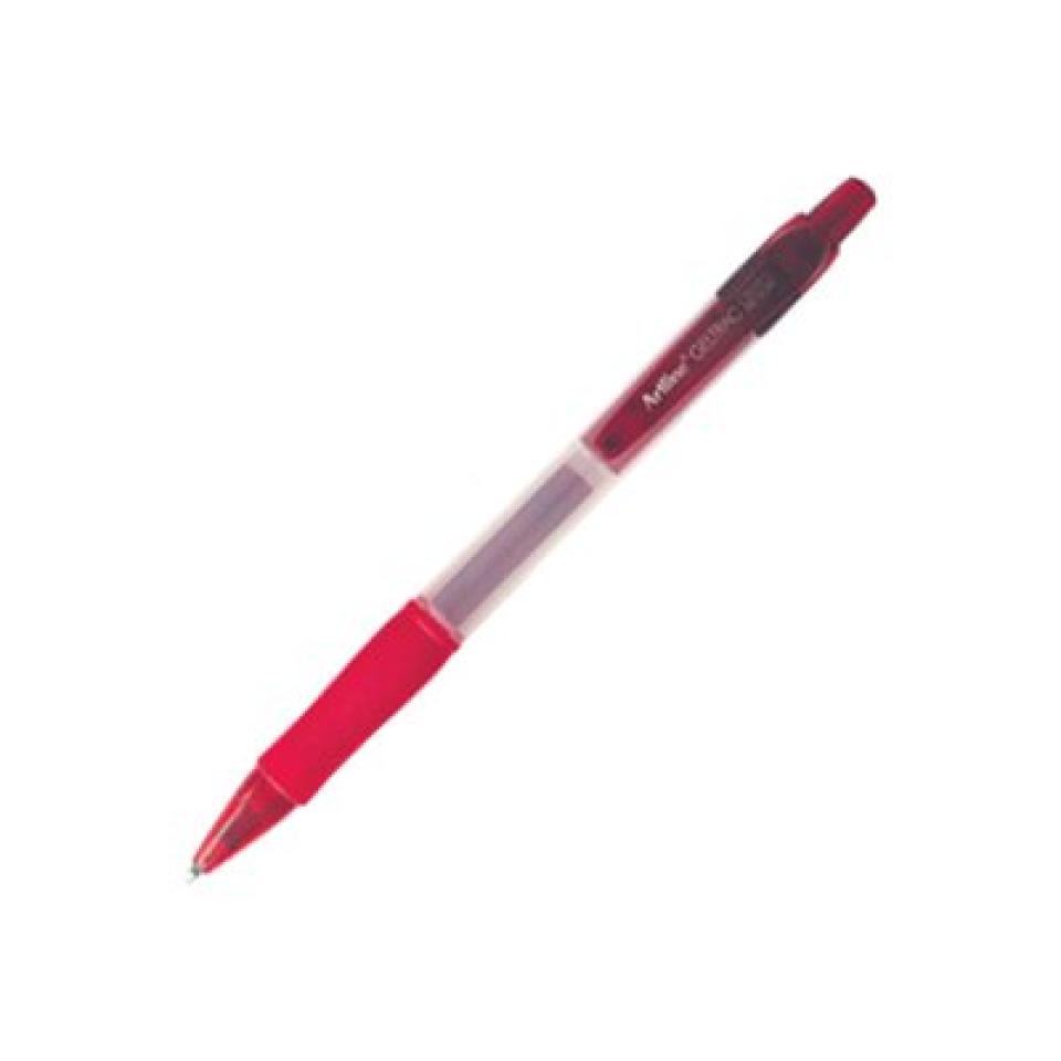 Artline Geltrac Retractable Gel Pen Fine 0.7mm Red Box 12