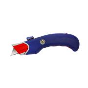 Diplomat A55 Safety Knife Retractable Rubber Grip Heavy Duty Blue/Red