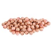 Zart Beads Wooden 12mm Natural Pack 100