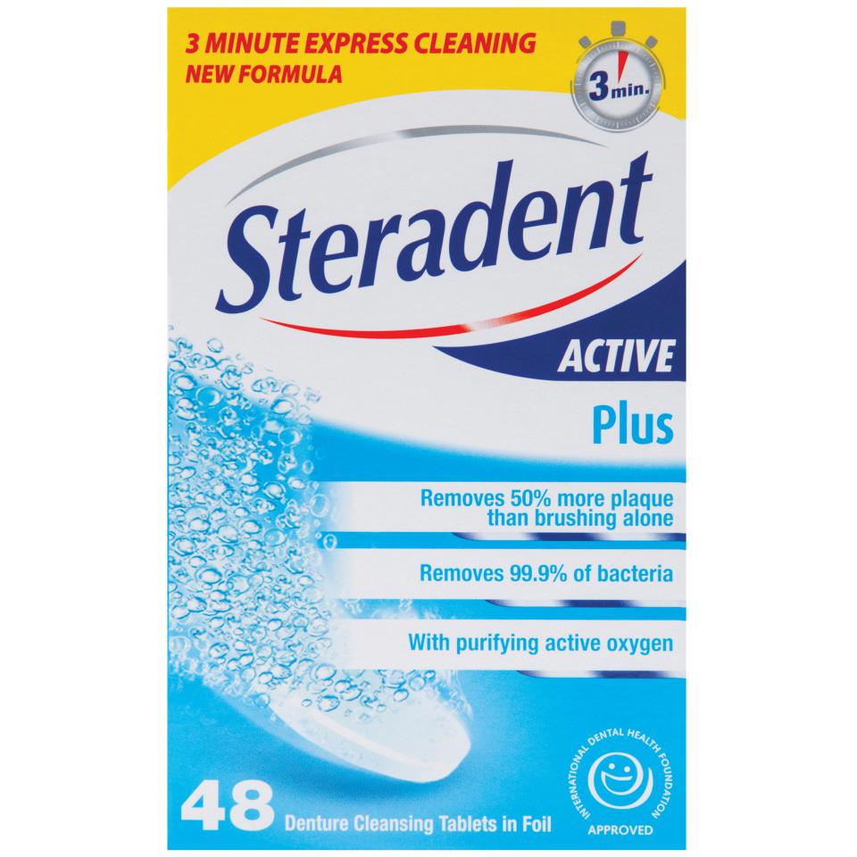 Steradent Active Plus Tablets Packet 48 Winc