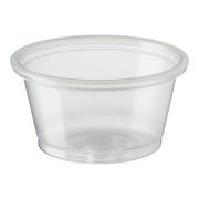 Castaway Portion Control Container Small 0.75Oz 22ml Clear Pack 250