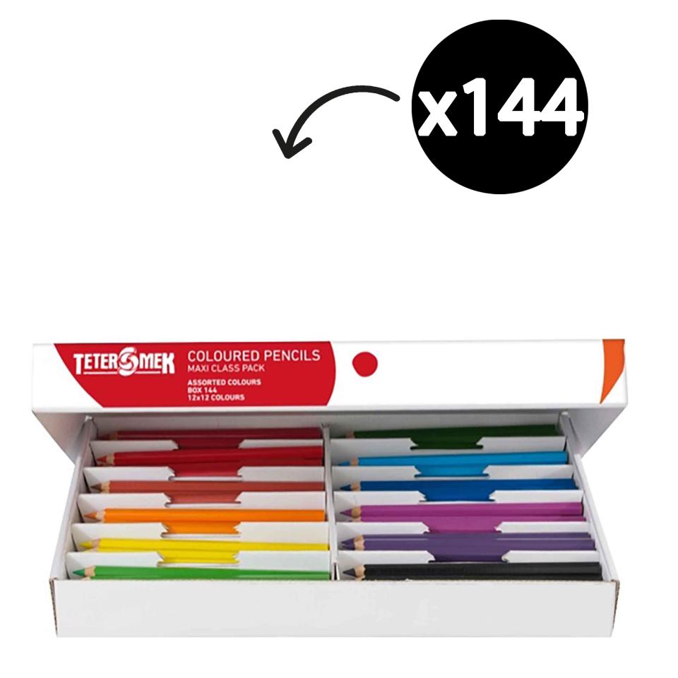 Teter Mek Maxi Coloured Pencils Box 144 Winc