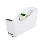 Scotch Tape Dispenser White 19mm x 8.89m Tape Included