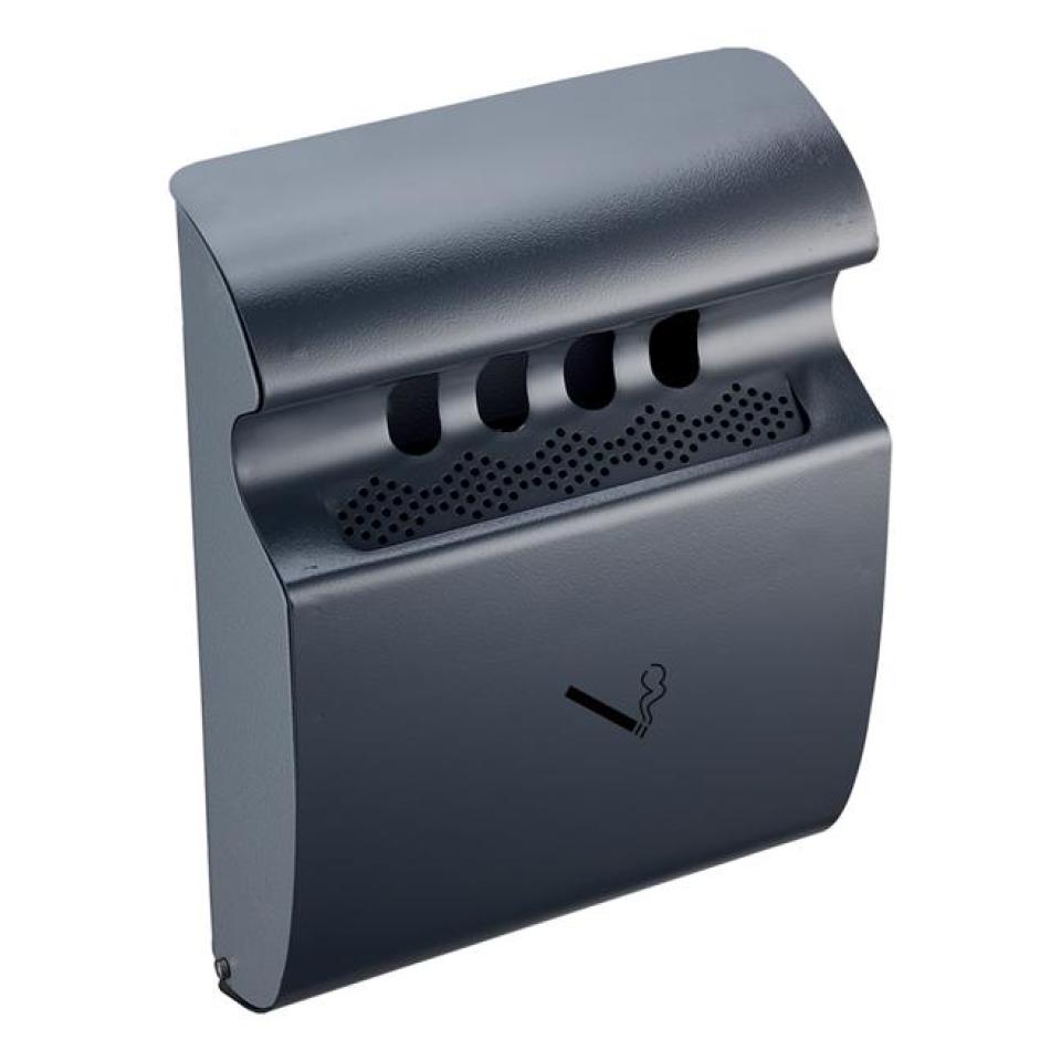 Compass Powder Coated Wall Mounted Outdoor Ashtray Winc