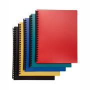 Winc Display Book A4 Refillable 20 Pocket Assorted Pack 10