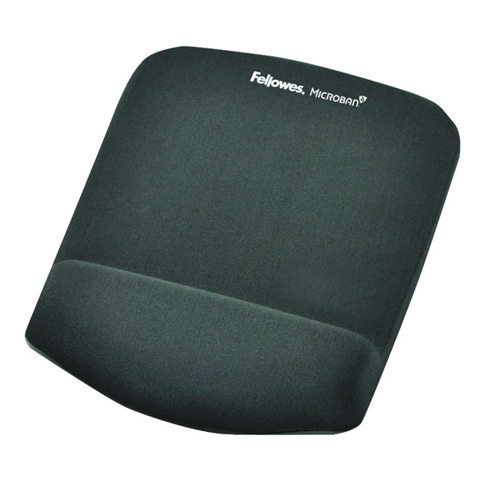 Fellowes PlushTouch Mouse Pad With Wrist Rest Graphite
